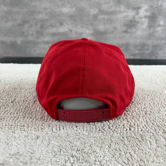 Vintage Amoco Oil Gas Snapback Trucker Rope Hat OSFA Workwear Cap Red Graphic - Picture 5 of 9